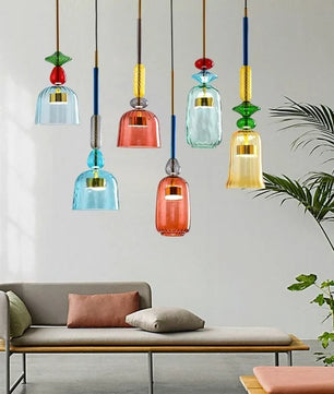 Nordic Macaron Lollipop Glass Pendant Lamp S118