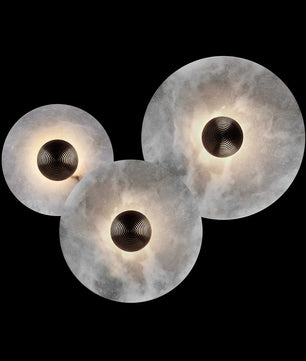 Round Alabaster Wall Lamp