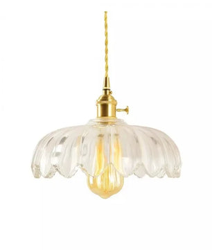 Retro Petal Glass Pendant Light S98