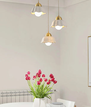 Ceramics Floral Pendant Light