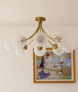 Retro Glass Ceiling Lamp