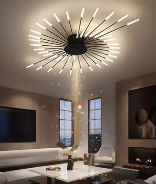 Sputnik Led Fireworks Flush Mount Ceiling Light S40