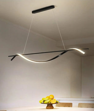 Black Wave Chandelier