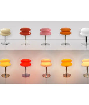 Bauhaus Lollipop Ripple Glass Table Lamp S27