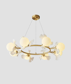 Allanie Gingko Round Chandelier