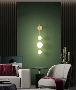 Vertical Globe Wall Lamp
