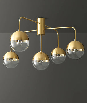 Brass Globulars Ceiling Lamp