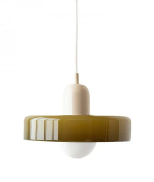 Morandi Glass Disc Orb Pendant Lamp