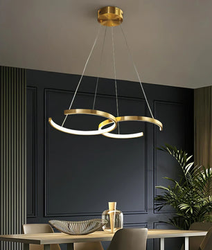Double Rings Pendant Light