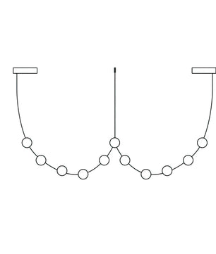 Curve Leather Chandelier