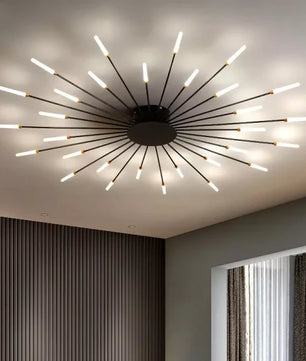 Sputnik Led Fireworks Flush Mount Ceiling Light S40