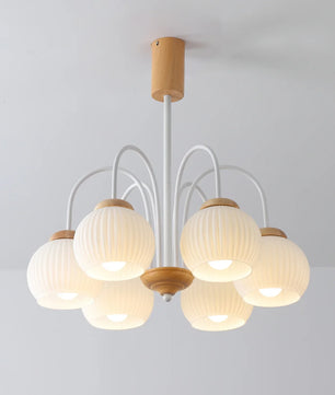 Molecural Wood Chandelier