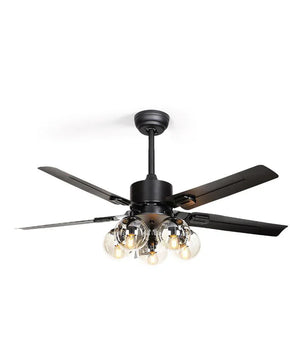 Glass Ball Ceiling Fan Light