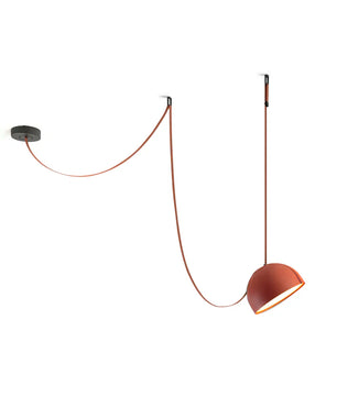 Light Rail Semispheres Leather Pendant Lamp