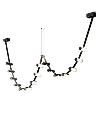 Curve Leather Chandelier
