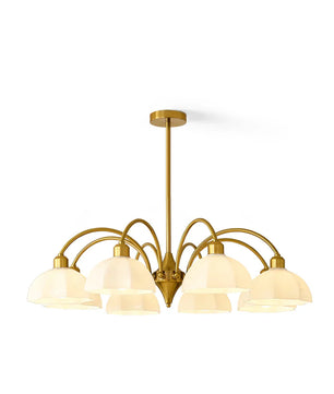 Frosted Glass Bell Chandelier