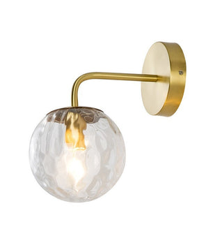 Modern Ficcas Metal Glass Polishing Wall Light for Bedroom Hallway