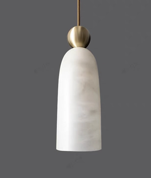 Cara Alabaster & Copper Pendant Light