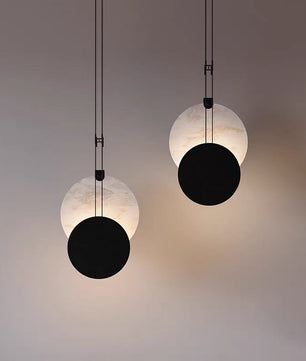 Luna Alabaster Disc Pendant