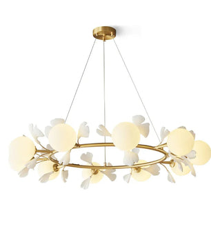 Allanie Gingko Round Chandelier