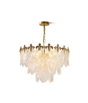 Brass Leaves Chandelier