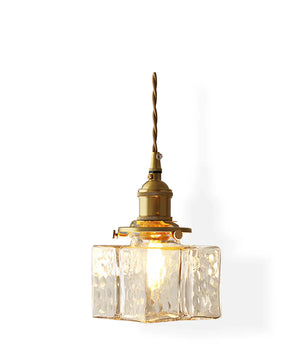 Jewel Glass Brass Pendant Light