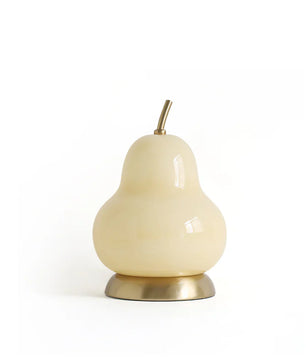 Pear Glass Built-in Battery Table Lamp