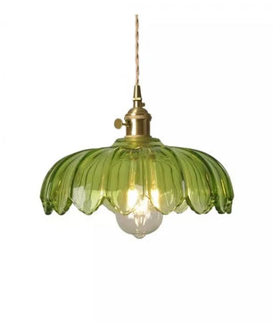 Retro Petal Glass Pendant Light S98