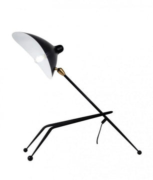 Serge Mouille Black Tripod Desk Lamp