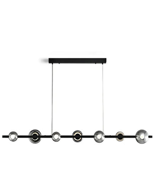 Brass Bar Glass Chandelier