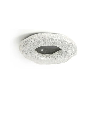 Glacial Pattern Resin Ceiling Light