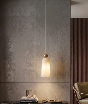 Cara Alabaster & Copper Pendant Light