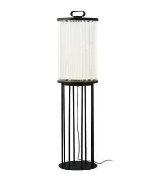 Line Glass Lantern Solar Floor Lamp