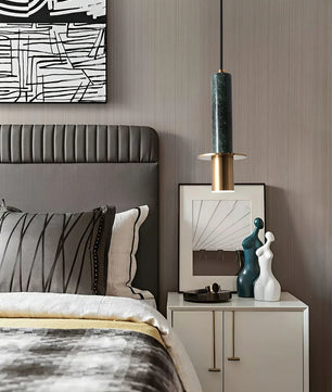 Marble Cylinder Pendant Light