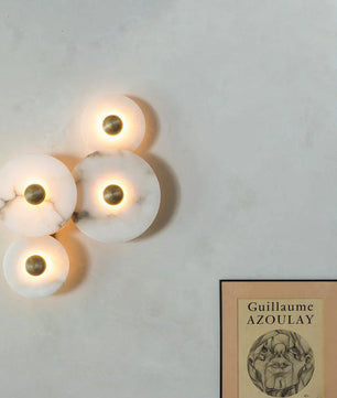 Round Alabaster Wall Lamp