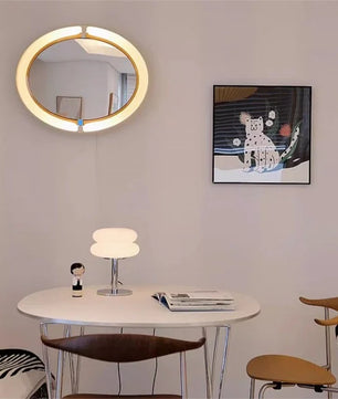 Bauhaus Lollipop Ripple Glass Table Lamp S27