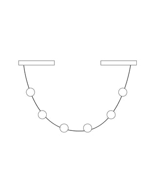 Curve Leather Chandelier