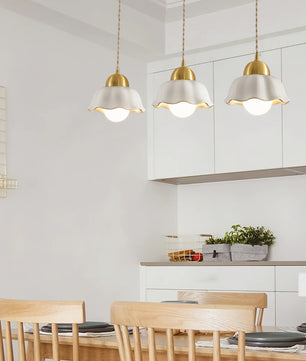 Ceramics Floral Pendant Light