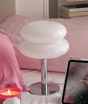 Bauhaus Lollipop Ripple Glass Table Lamp S27