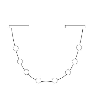 Curve Leather Chandelier