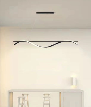 Black Wave Chandelier