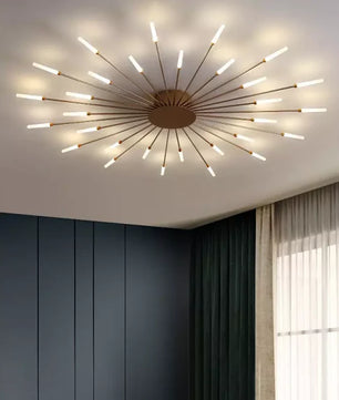 Sputnik Led Fireworks Flush Mount Ceiling Light S40