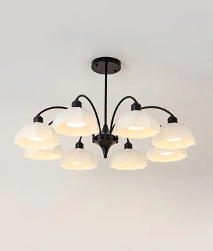 Frosted Glass Bell Chandelier