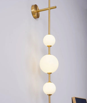 Vertical Globe Wall Lamp