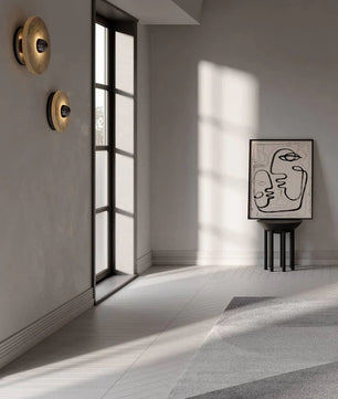 Round Alabaster Wall Lamp