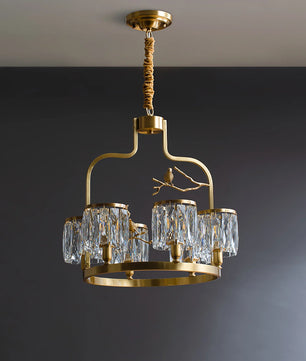 Crystal Bird Chandelier
