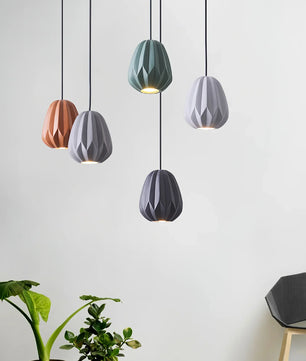 Papaya Resin Pendant Lamp