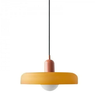Morandi Glass Disc Orb Pendant Lamp