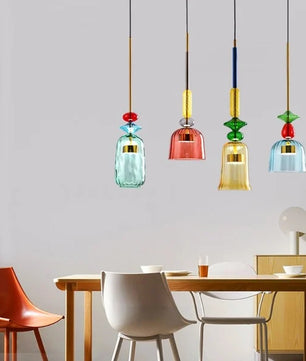 Nordic Macaron Lollipop Glass Pendant Lamp S118