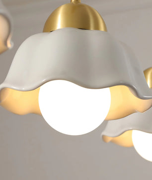 Ceramics Floral Pendant Light